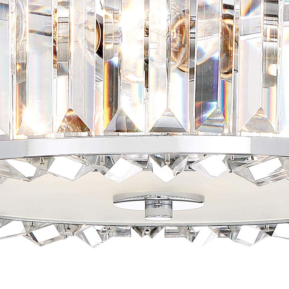 Home Decorators 27243 3-Light Chrome Semi Flush Mount