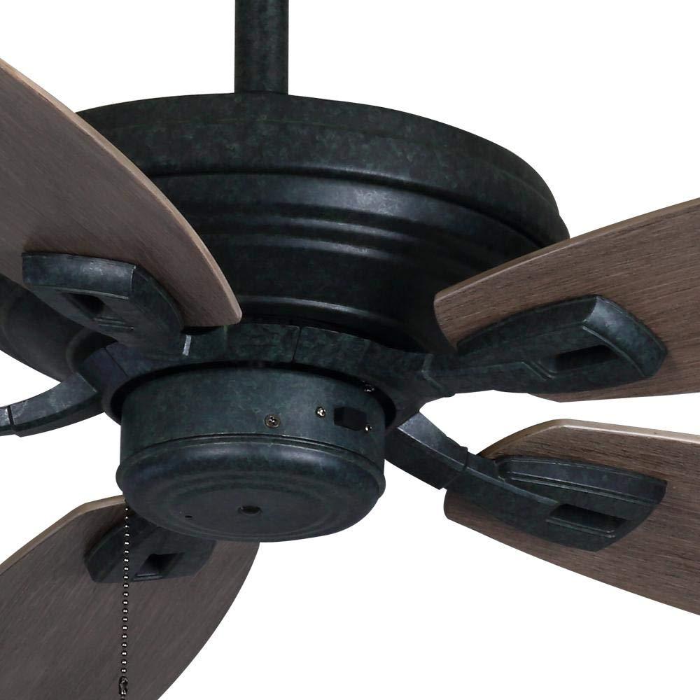 Hampton Bay North Pond 52 in. Indoor/Outdoor Aged Silver Ceiling Fan