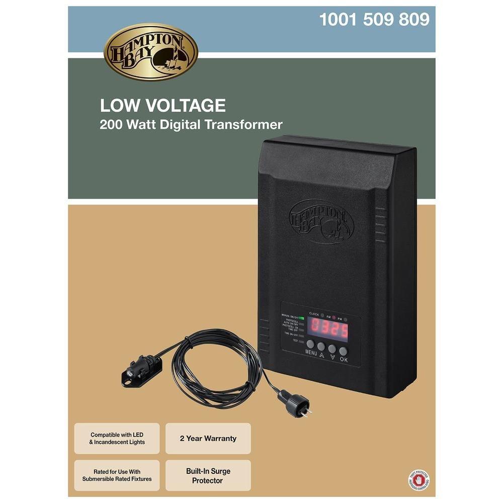Hampton Bay Low-Voltage 200-Watt Landscape Transformer
