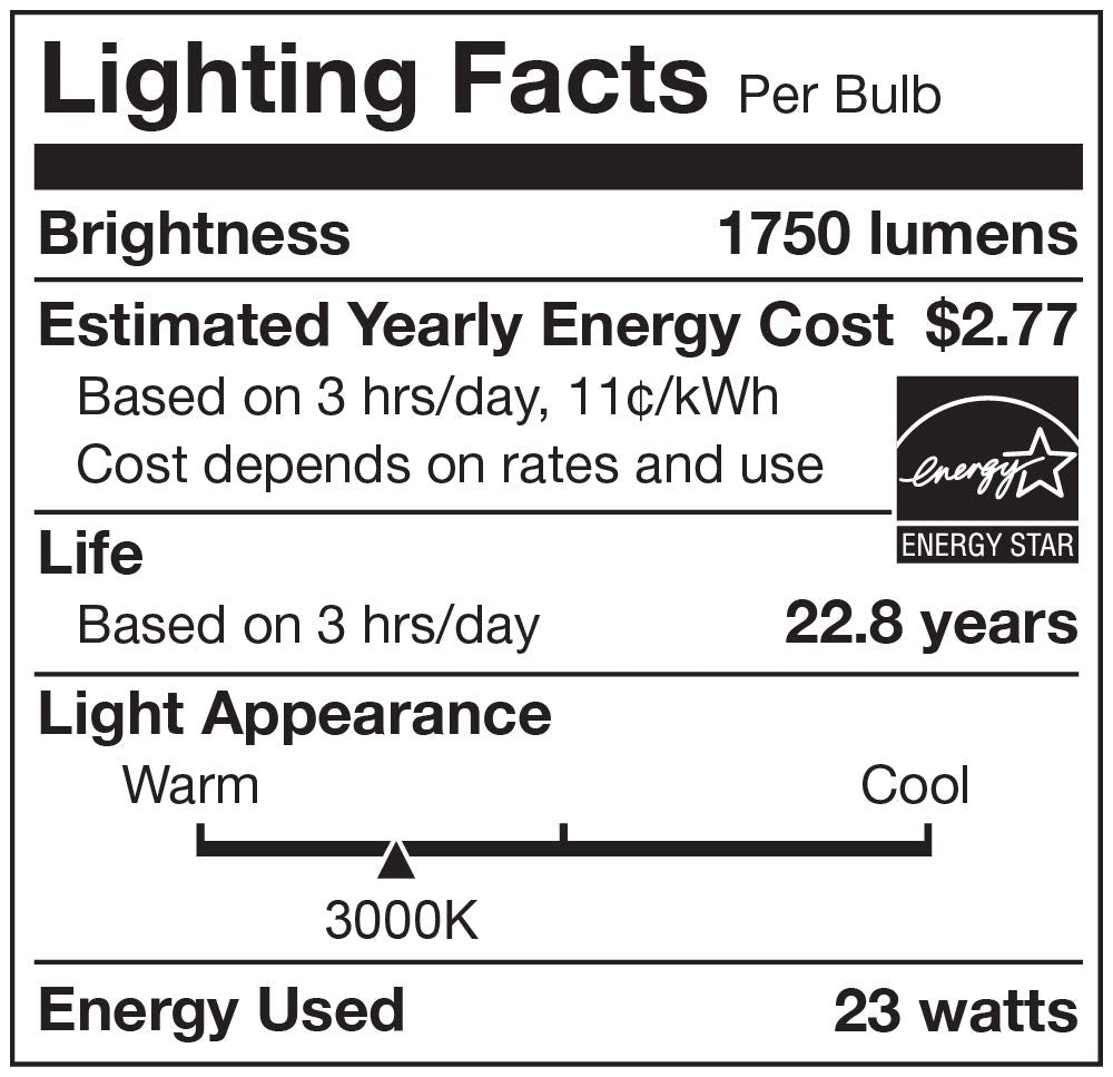 Cree TBR40-18030FLFH25-12DE26-1-11 BR40 120W Equivalent LED Light Bulb, Bright White