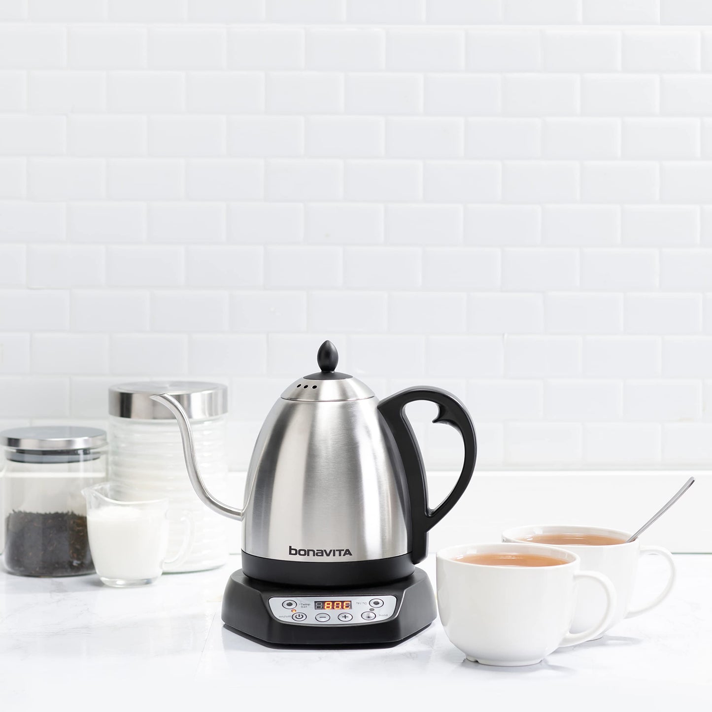 Bonavita 1L Digital Variable Temp Gooseneck Electric Kettle Stainless Steel NEW