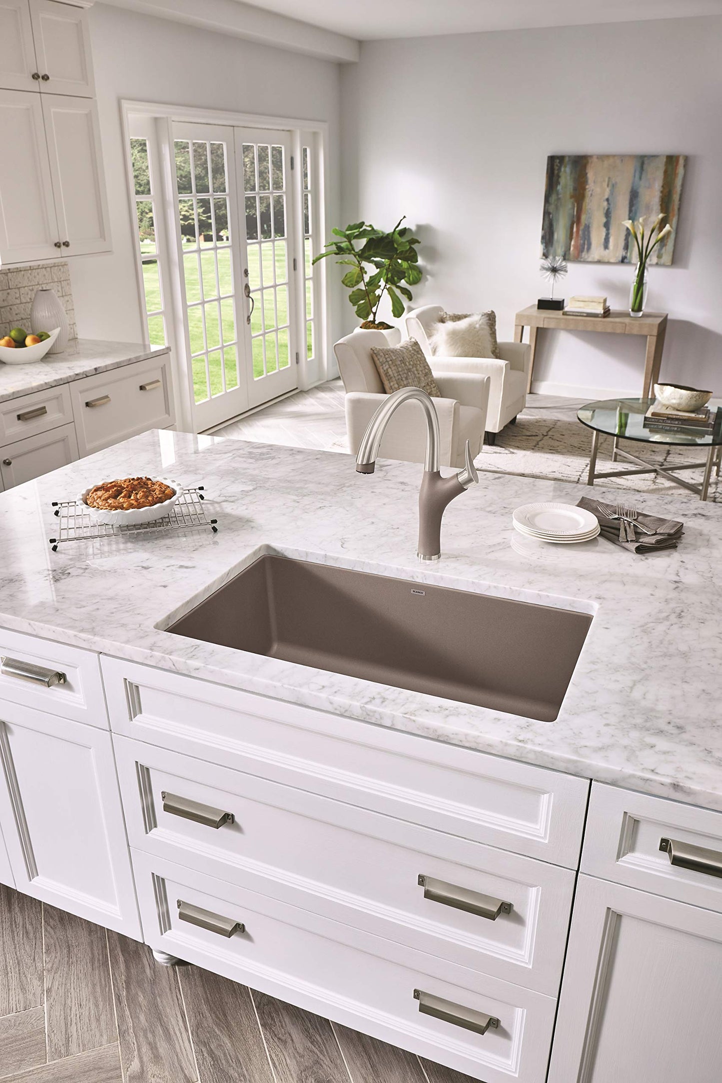 Blanco 441297 Précis Super Single Bowl Sink, Truffle