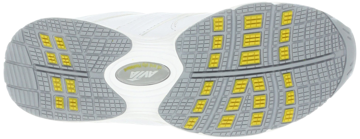 Avia (Brown Shoes Men's AVI-Walker, White/Grey/Yellow, 8 M US