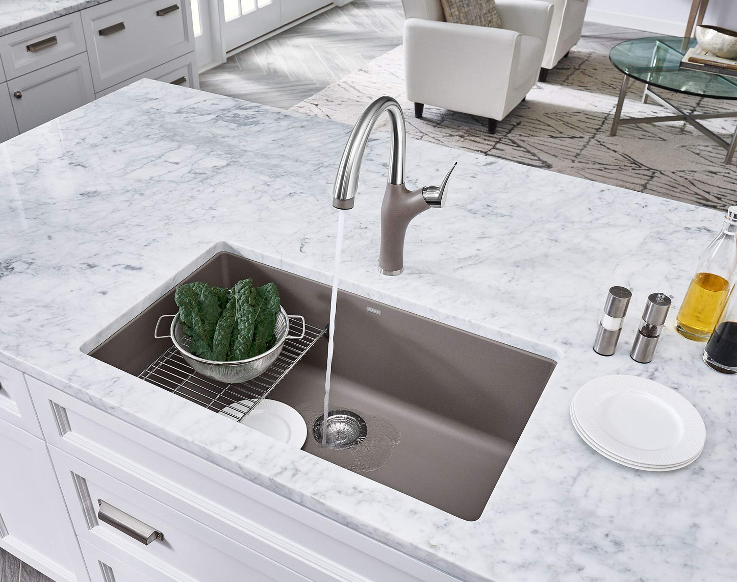 Blanco 441297 Précis Super Single Bowl Sink, Truffle