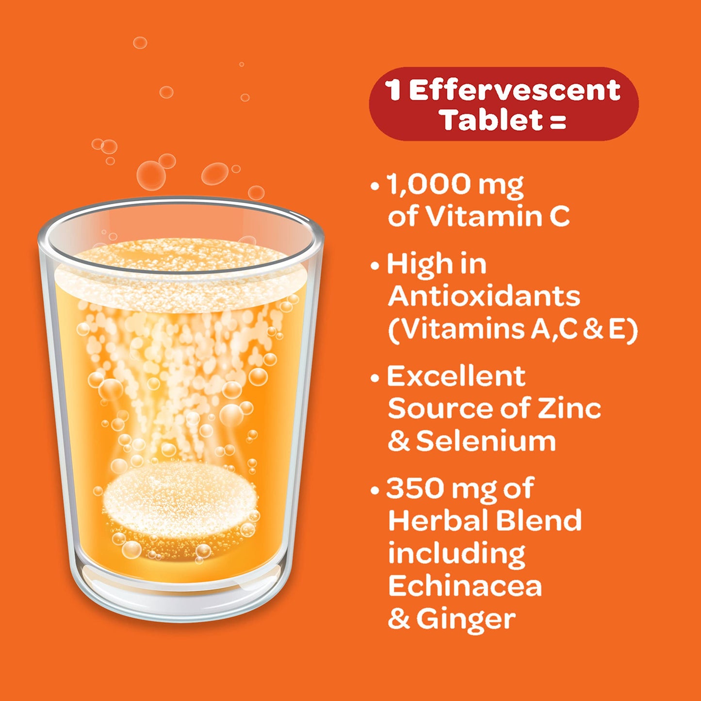 Airborne Immune Supplement Zesty Orange Effervescent 36 Tablets Exp 11/23