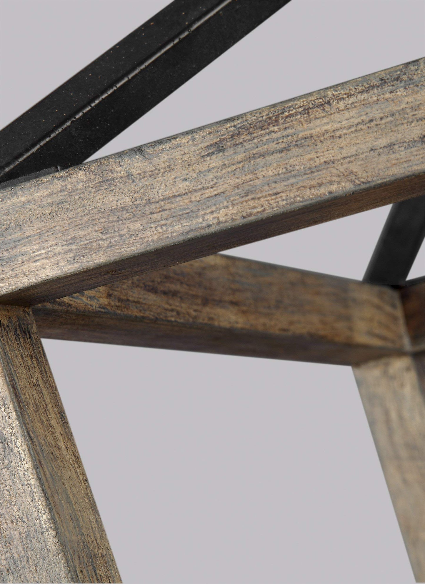 Feiss F3190/4WOW/AF Gannet Wood Lantern Pendant Lighting, Brown, 4-Light (12"W x 17"H) 240watts