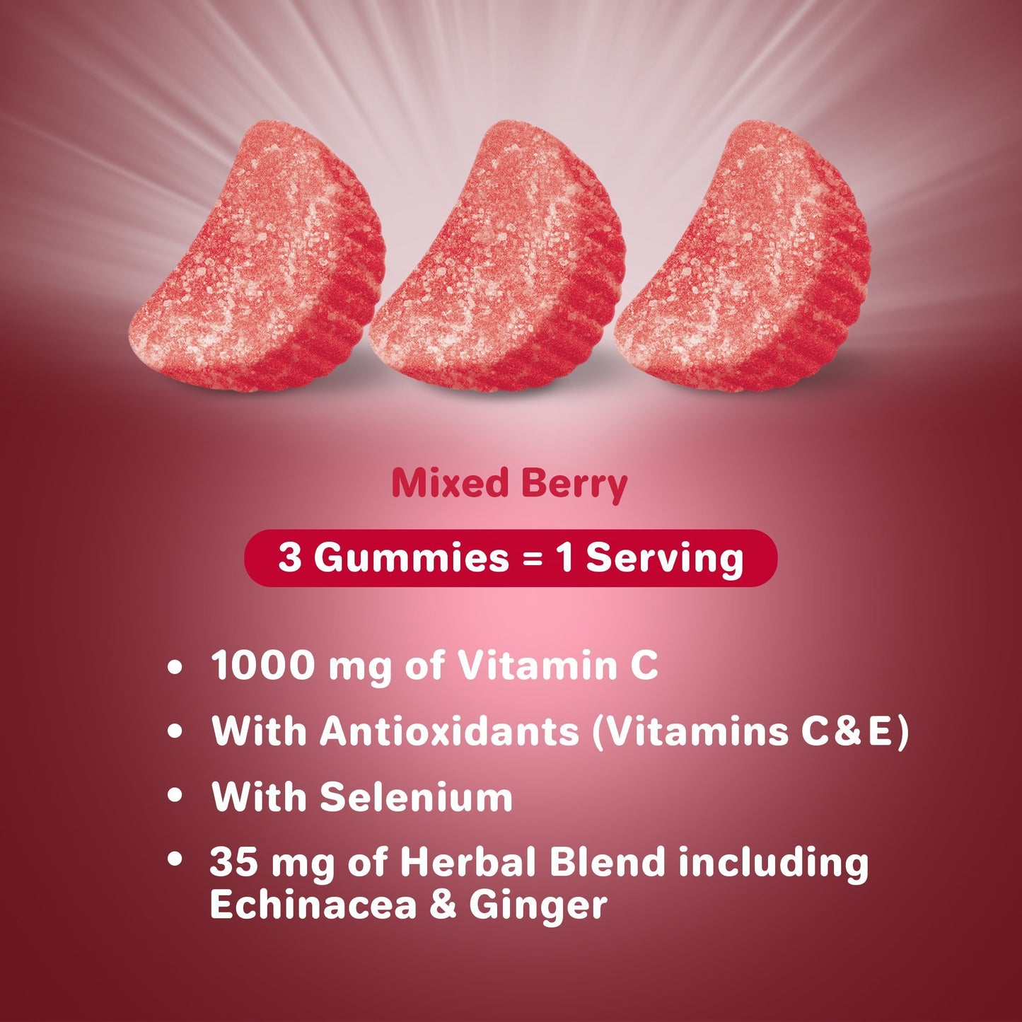 Airborne Gummies Immune Support Supplement, Berry, 21 Count EXP 7/2023