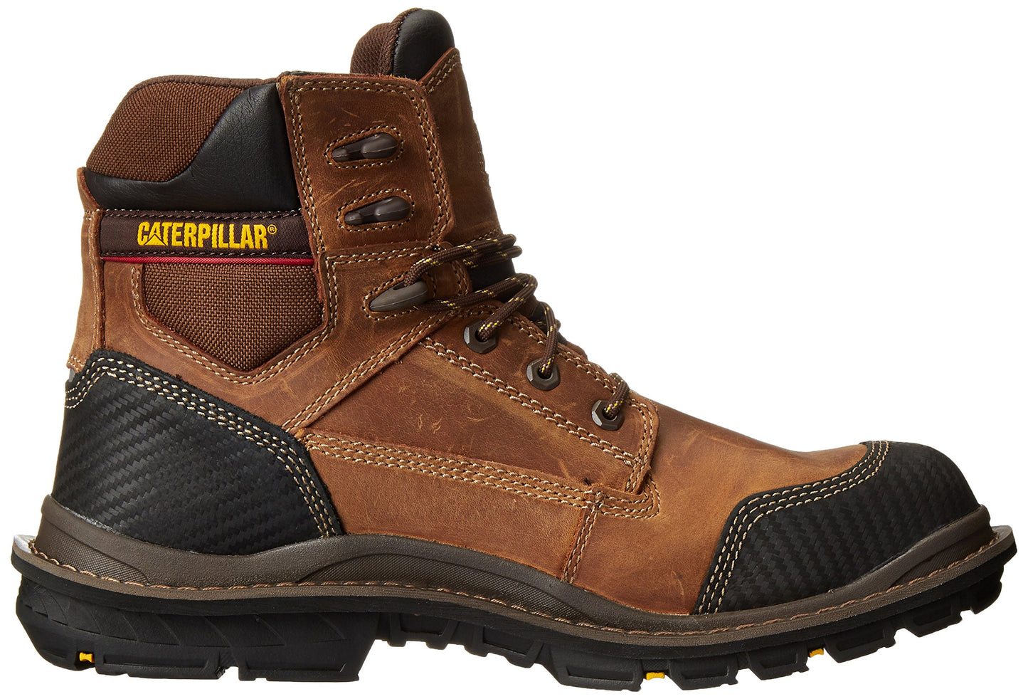 Caterpillar Men's Fabricate 6 Inch Tough Waterproof Comp Toe Work Boot, Brown, 10.5 M US