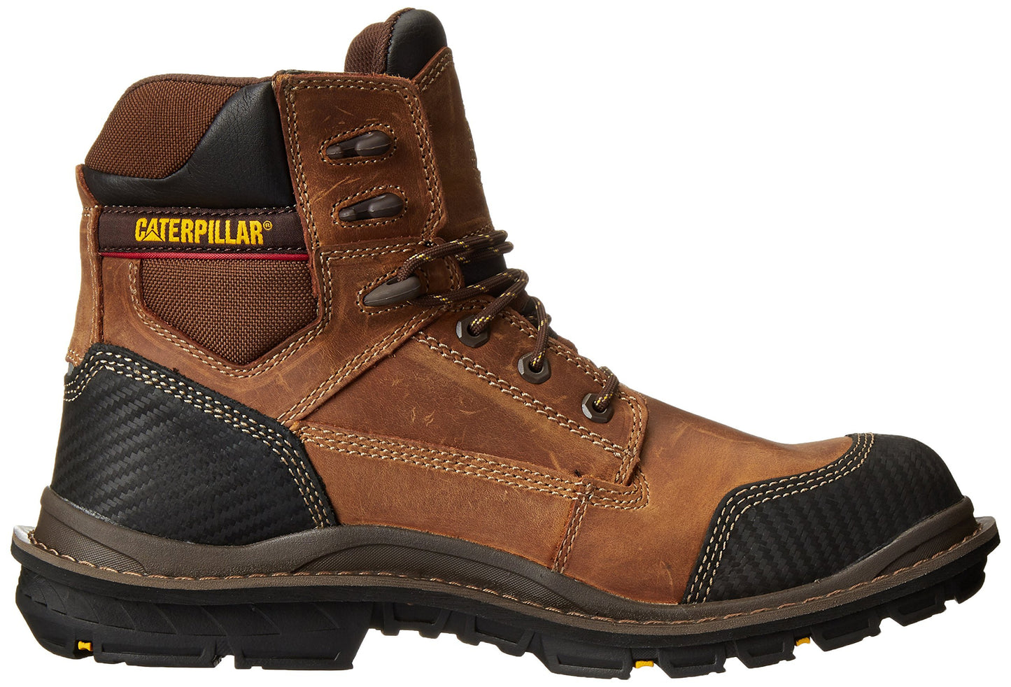 Caterpillar Men's Fabricate 6 Inch Tough Waterproof Comp Toe Work Boot, Brown, 13 M US