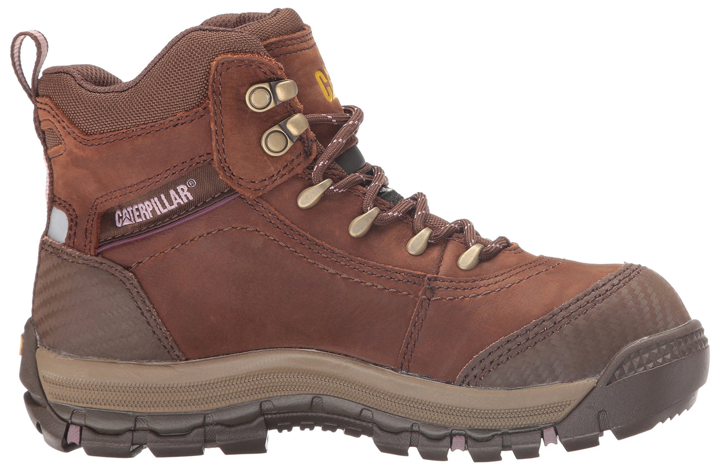 Caterpillar Women's Ally 6" Waterproof Comp Toe Industrial and Construction Shoe, Brown, 6.5 M US