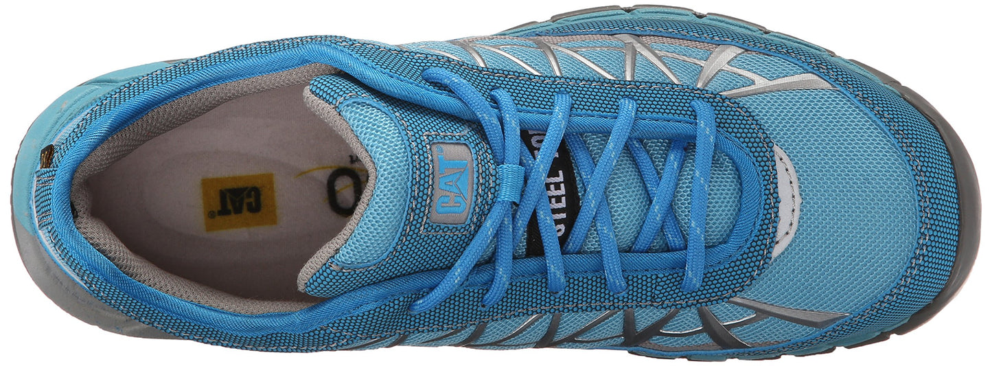 Caterpillar Women's Connexion Steel Toe Work Oxford, Vivid Blue, 10 M US