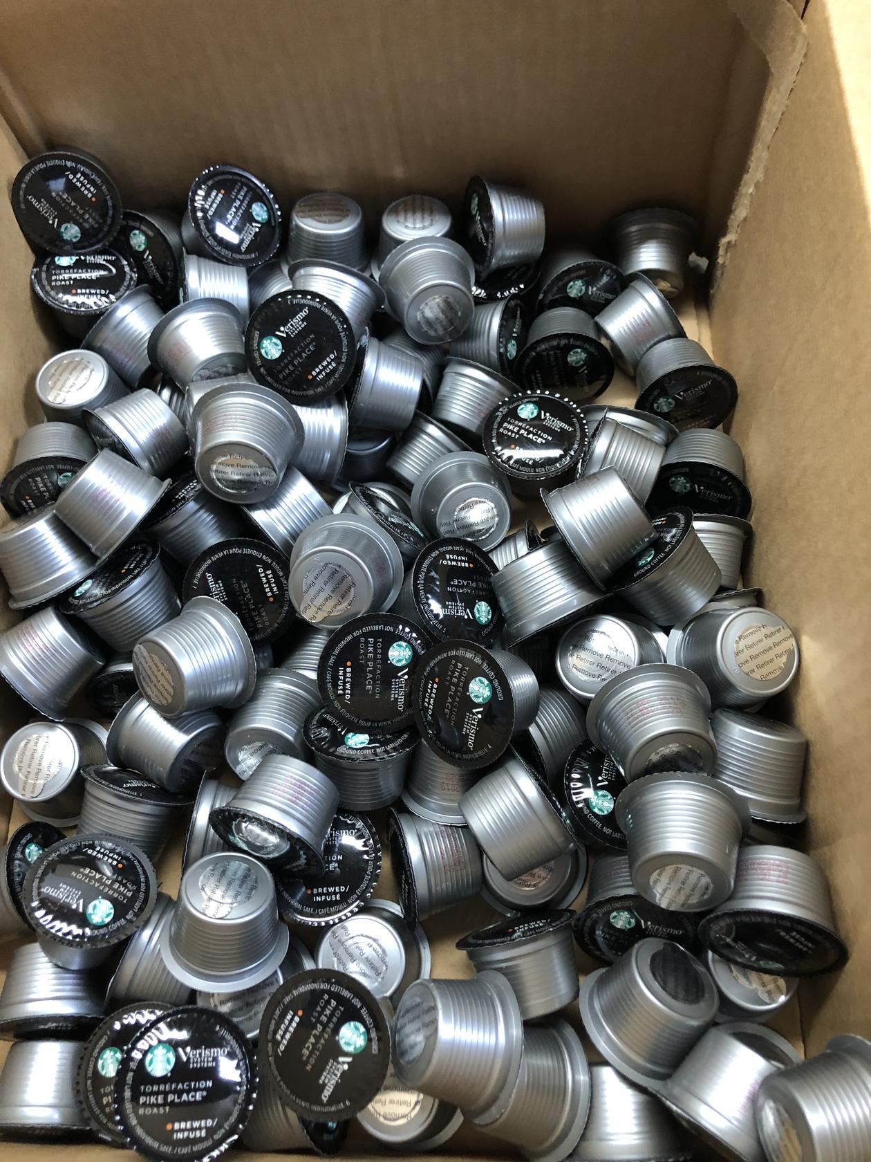 HUGE LOT 299 Pike Place + 16 Colombia Starbucks Verismo Pods BB 12/2019 RARE !