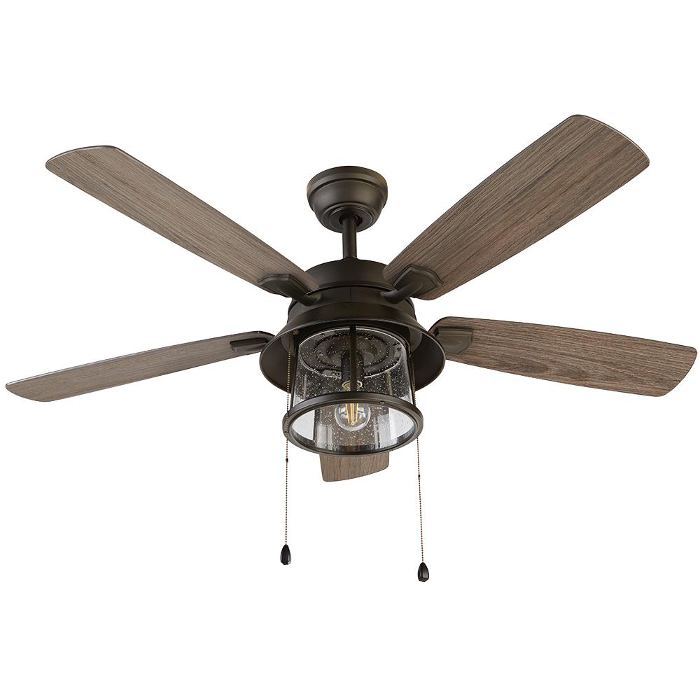 Home Decorators Collection Shanahan 52 in. LED Indoor/Outdoor Bronze Ceiling Fan with Light Kit