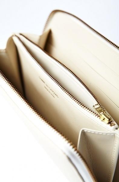 Comme Des Garçons Women's Wallet Classic Leather Line (White SA0200)