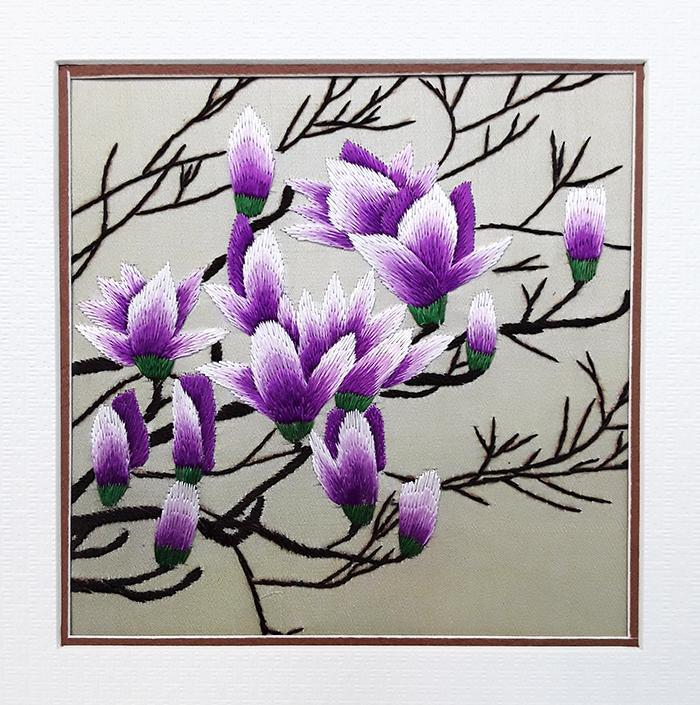 Chinese SuZhou Silk Embroidery (No Frame) | MAGNOLIA