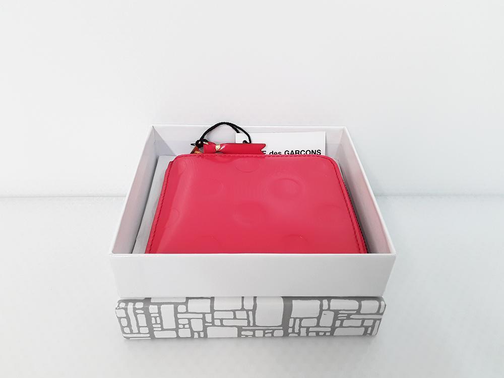 Comme Des Garçons Dots Embossed Wallet (SA3100NE) - Red