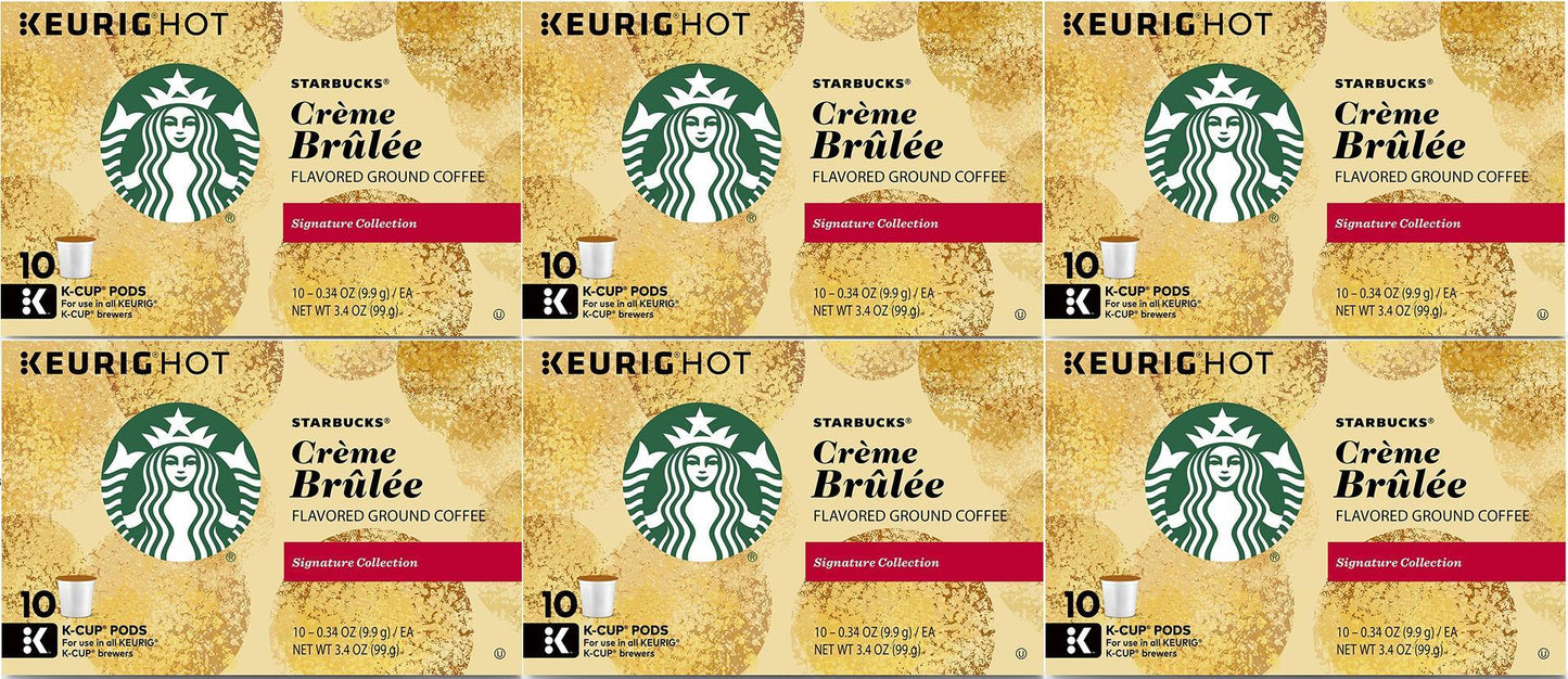 Starbucks Crème Brulée Roast K CUP Coffee for Keurig 60 COUNT BBD JAN 2020