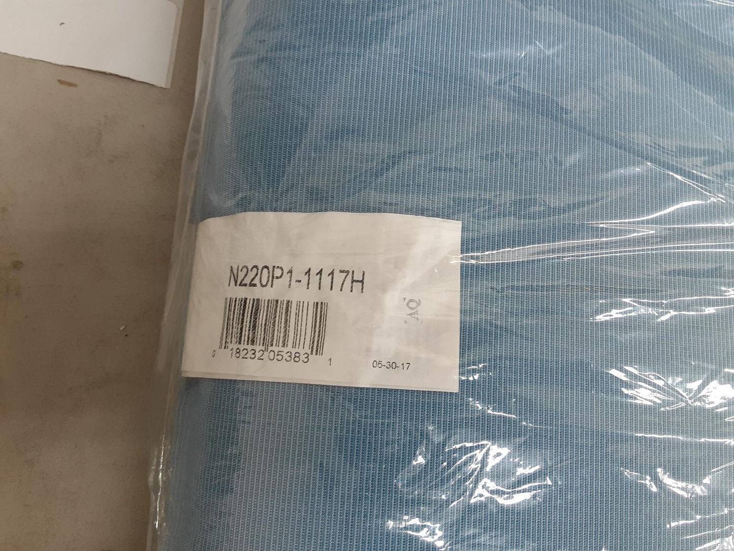 Cushion for Curved Stacking Chair, Item #155371 by FrontGate AQUA BLUE COLOR