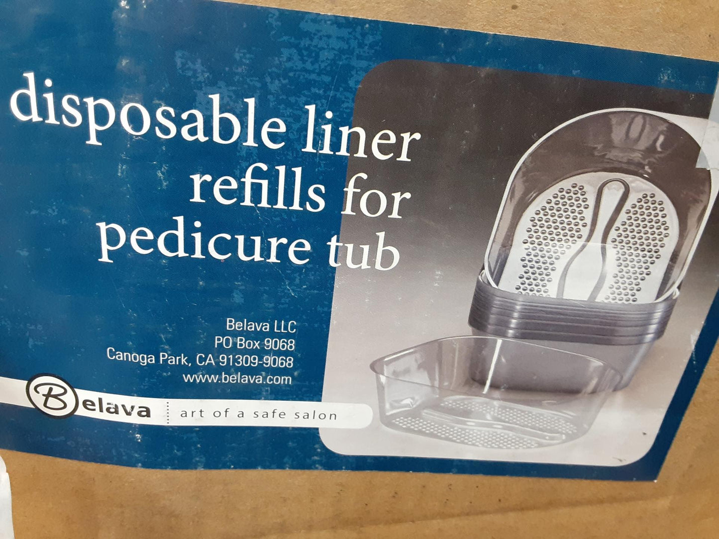 Disposable liner refills for pedicure tub by Belava 95 count