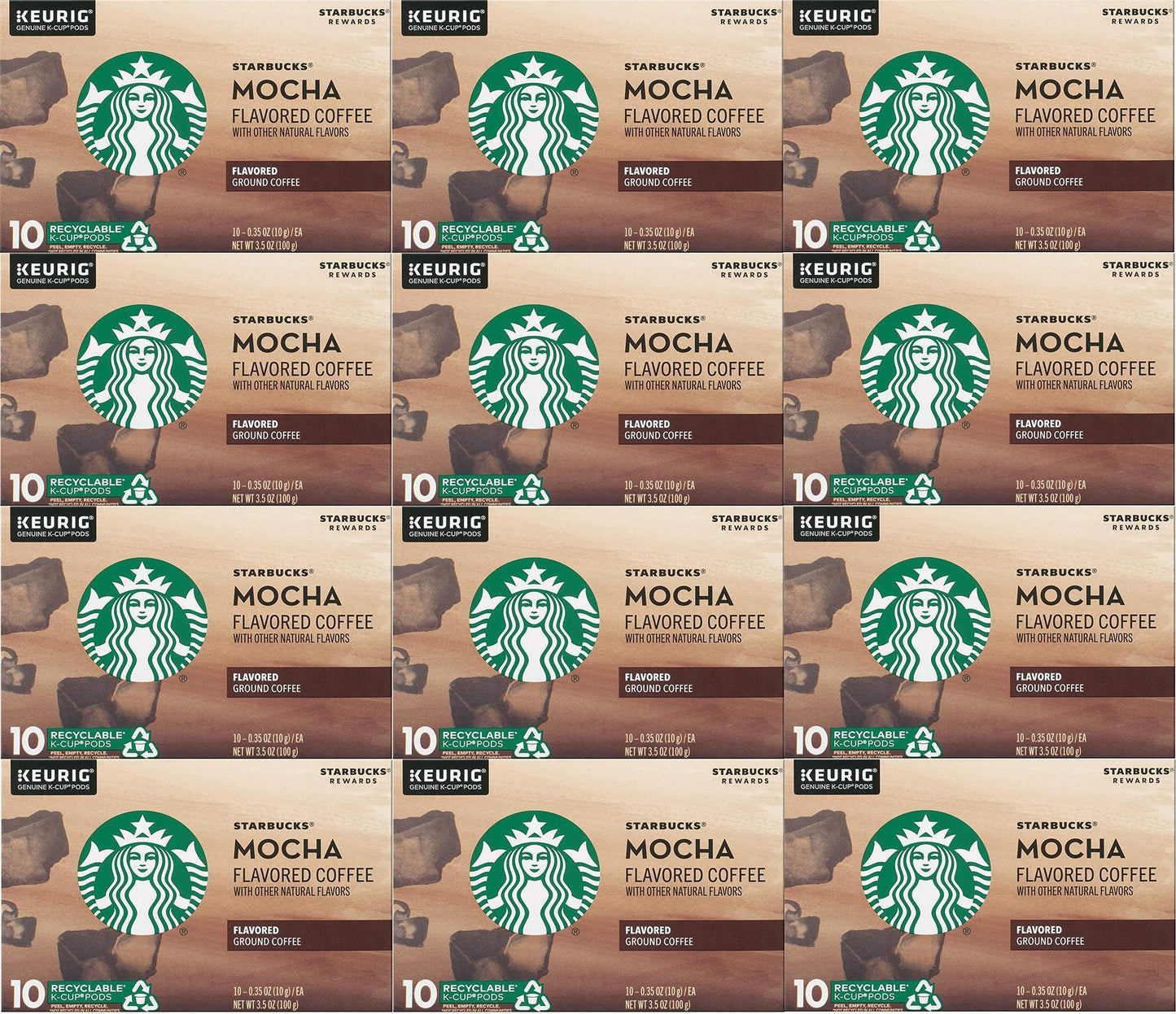 Starbucks Mocha Flavored Medium Roast Coffee K Cups 300 Count Best Before 6/2020