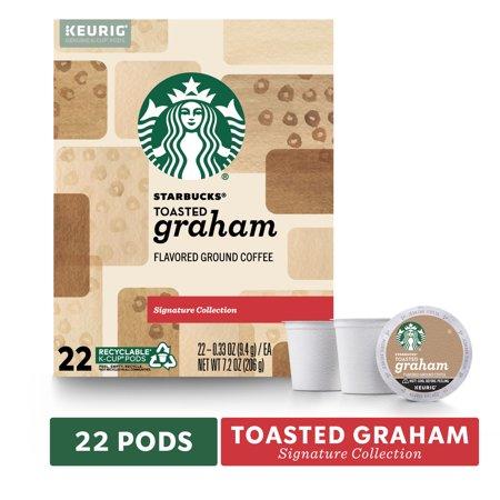 176 Starbucks K-Cups Toasted Graham 8 boxes x 22 Count Best By June 2020
