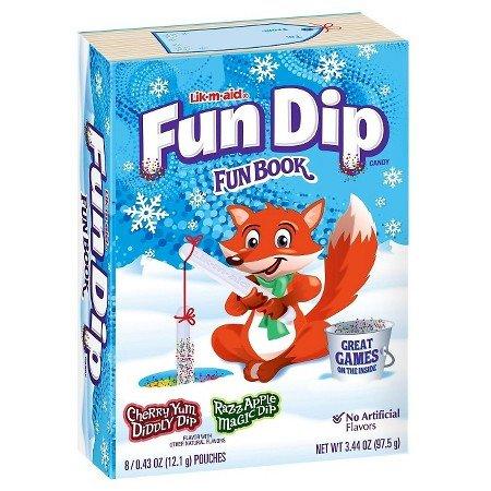 Fun Dip Christmas Fun Book 3.44oz- * lot of 2*