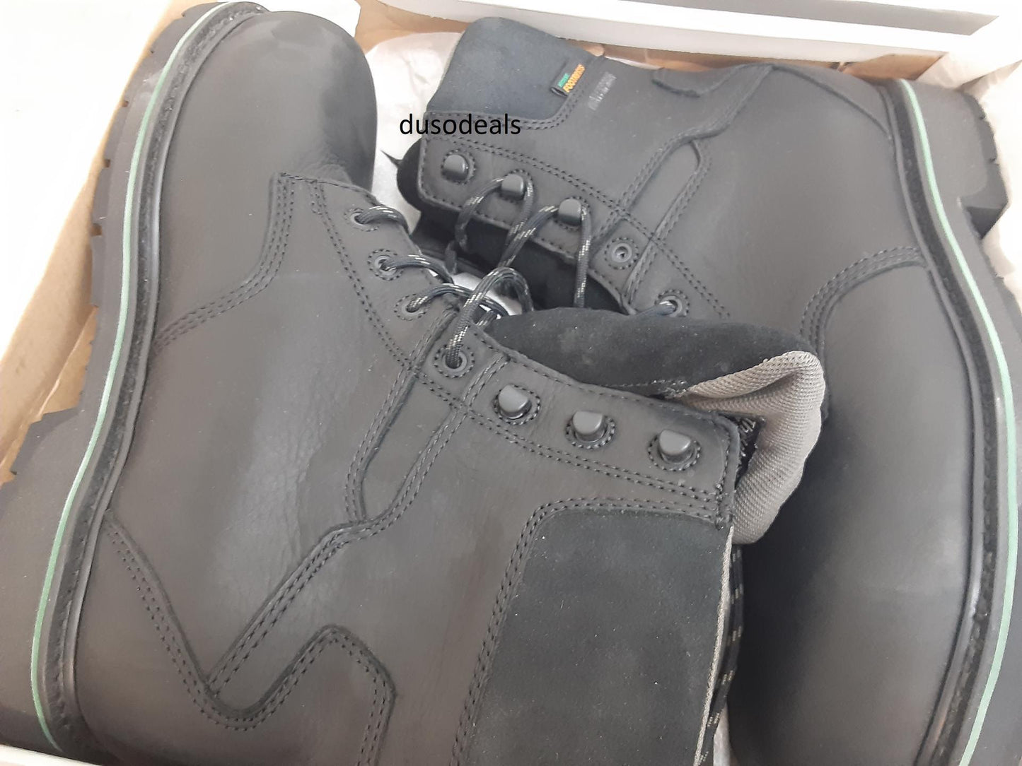 Hytest Footrests 8" EH, Comp, WPF, INS, Black, K24180, size 11 D, Mens