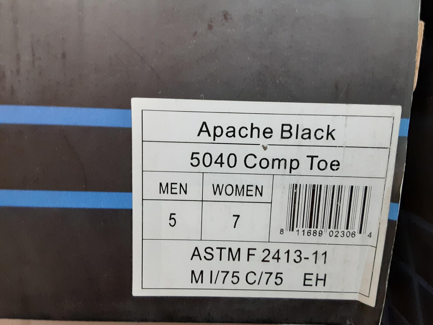 Genuine Grip Sfella Apacha, Black, 5040, Comp Toe, EH, Size Men: 5