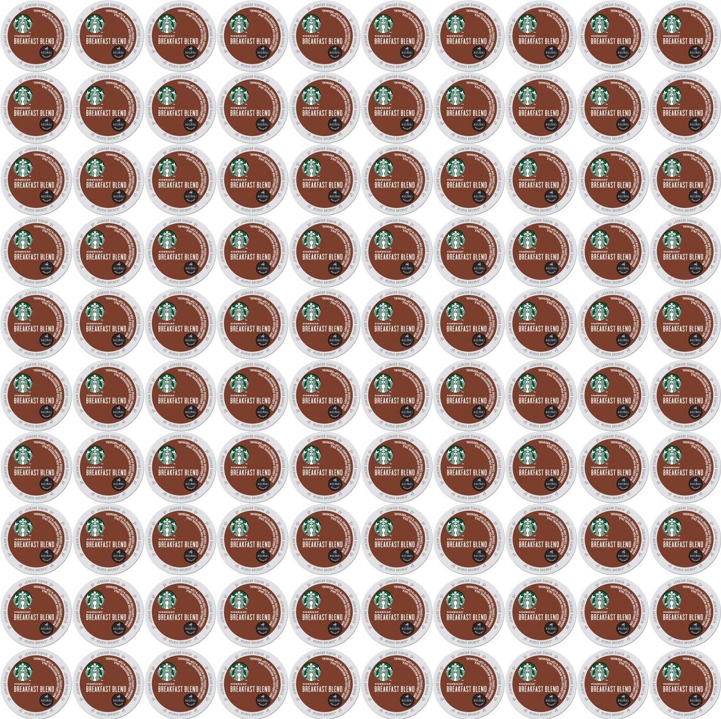 100 COUNT Starbucks Breakfast Medium Roast K Cups Best Before September 2020
