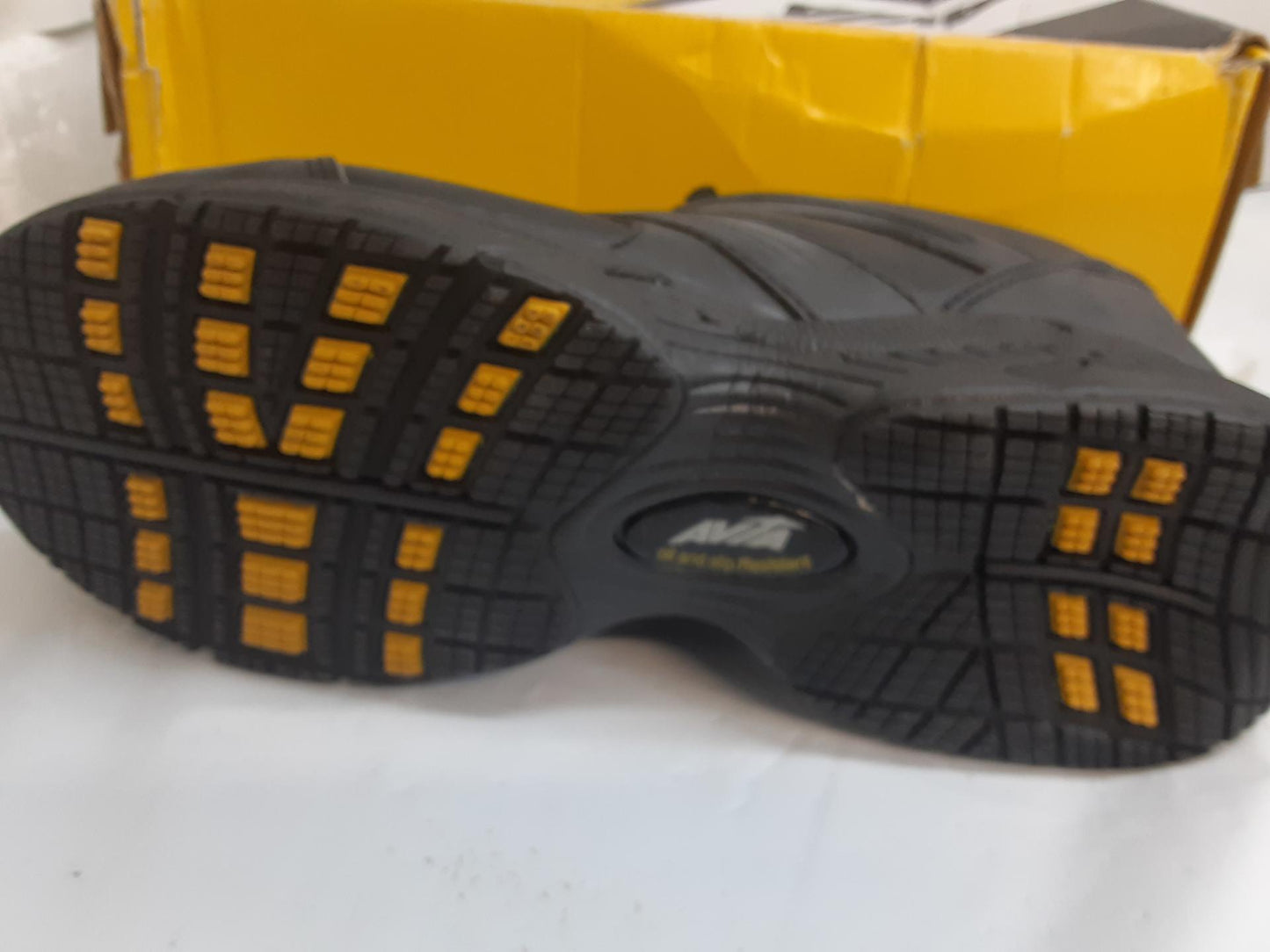 Avia Safety Shoes -WALKER-3251, Black, Size 9.5 Medium, Women, - Slip Resistant
