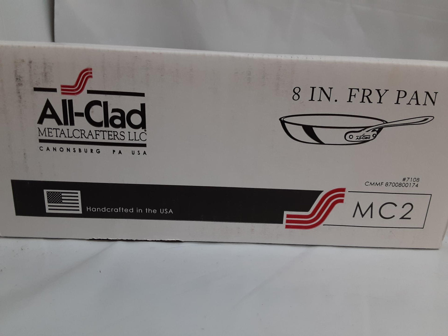 All-Clad MC2 8" Fry Pan, #7108, Stainless Steel, MADE IN THE USA