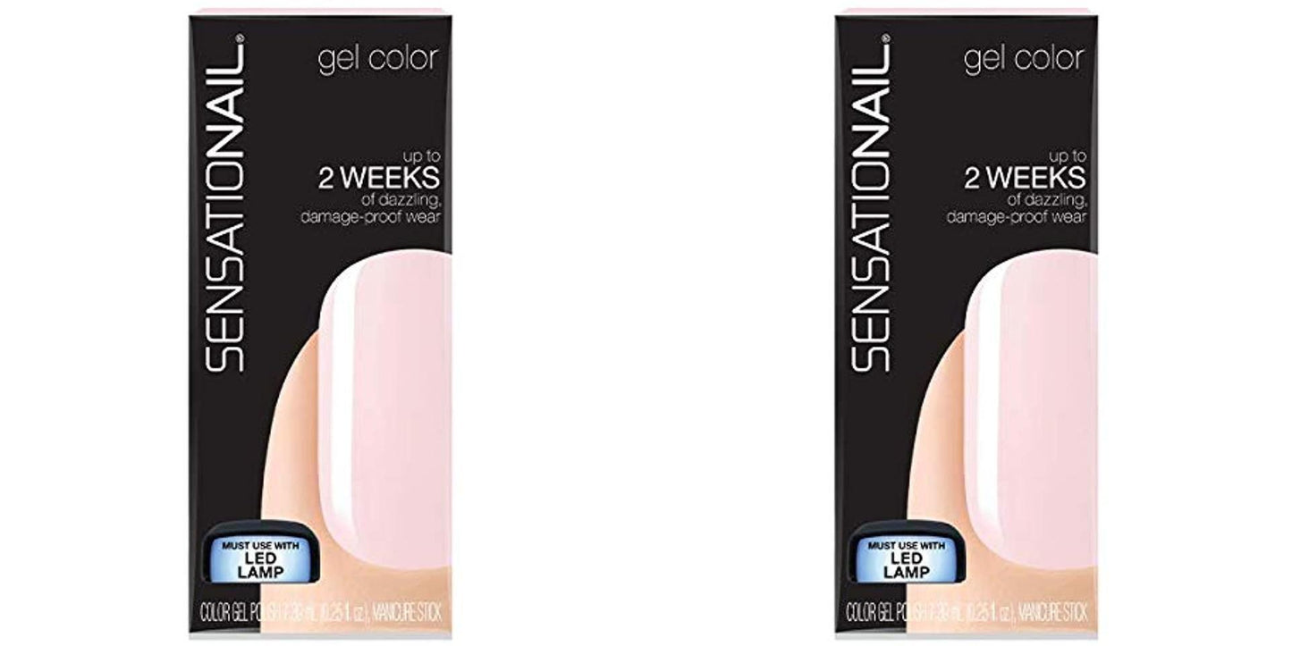 Sensational Color Gel Polish -Babydoll Pink- 71692- New-Lot of TWO
