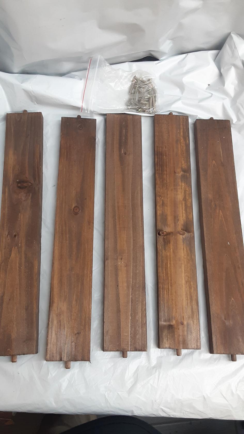 Blanket Ladder 5 ft. Wood Rustic Decorative Quilt Ladder. Brown (Preowned-USED)