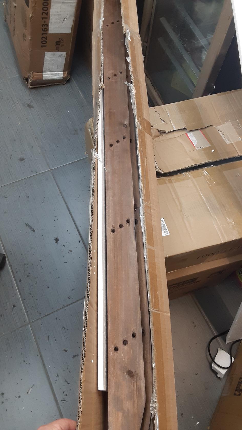 Blanket Ladder 5 ft. Wood Rustic Decorative Quilt Ladder. Brown (Preowned-USED)