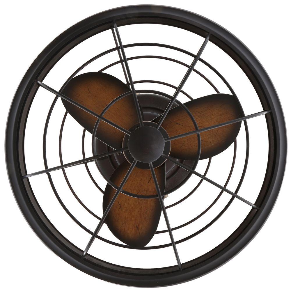 Home Decorators Bentley II 18 Inch Indoor/Outdoor Bronze Oscillating Ceiling Fan
