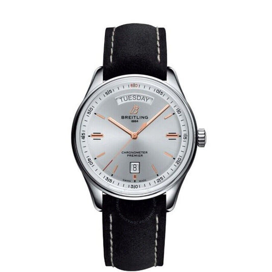 Breitling Premier 40mm Stainless Steel Automatic Mens Watch A45340211G1X2