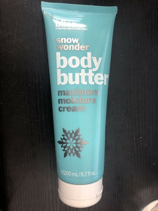 BLISS Snow Wonder Body Butter 6.7 Ounce Tube Maximum Moisture Cream