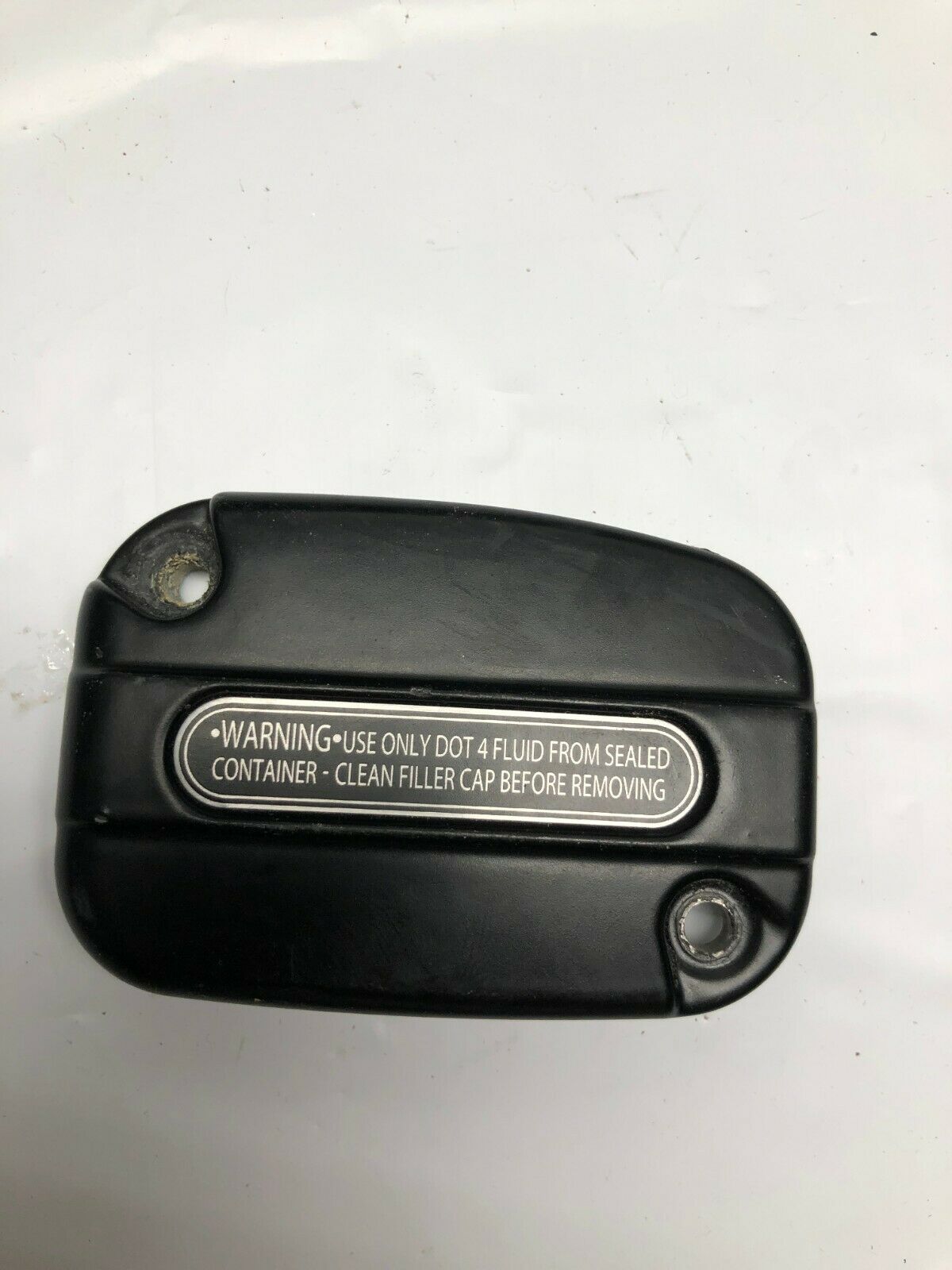 Harley Davidson Stock Front Brake Master Cylinder Cover Cap READ NO RUBBER