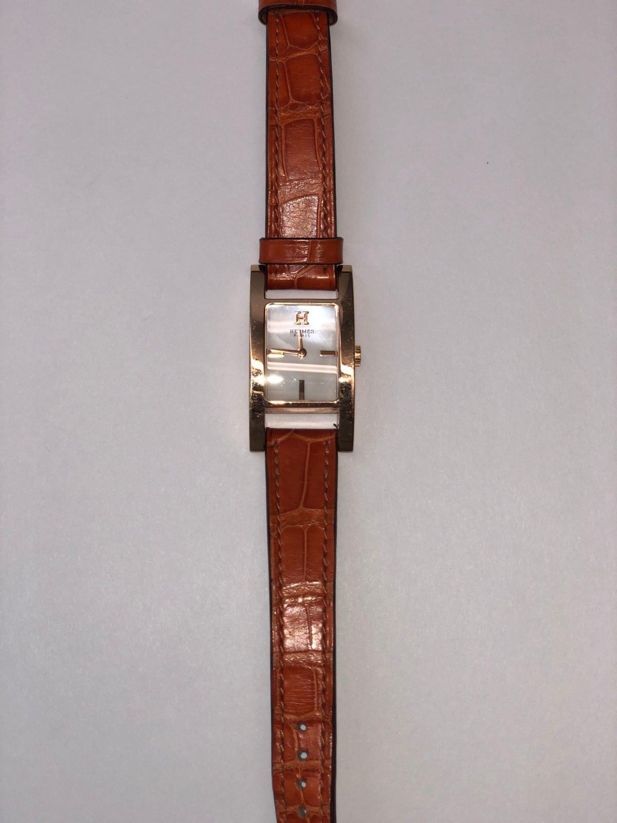 HERMES A Lucole Watch AC1.270 18K Pink Gold VERY RARE !!!