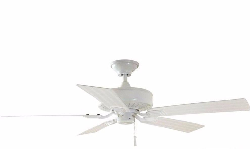 Hampton Bay Barrow Island 52 in. Indoor/Outdoor White Ceiling Fan