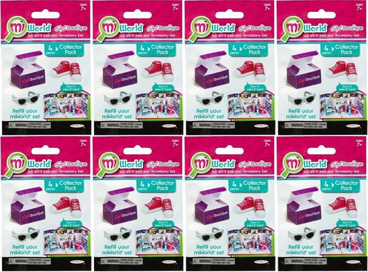 LOT of 8 - MiWorld Style Boutique Accessory Refill Collector Packs - NEW!!