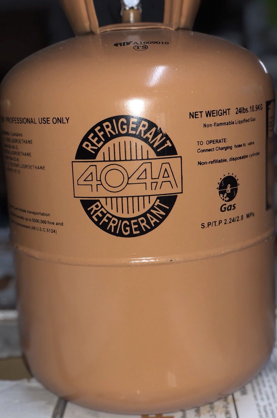 R404a, R404 REFRIGERANT 24LB CYLINDER NEW SEALED !! PICKUP IN SAN DIMAS, CA