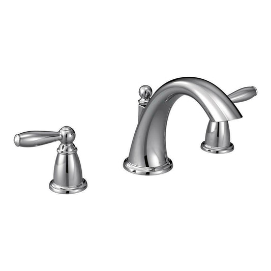 Brantford 2 Handle Deck Mount Roman Tub Faucet Trim Chrome Valve Not Included