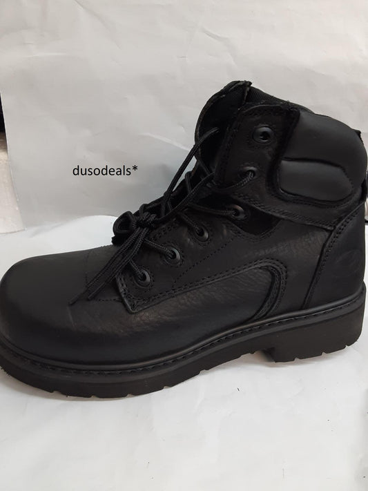 Florsheim 6" Black, Extra Wide, Goodyear Welt, Steel Toe, EH, FE685, Size 8D Men