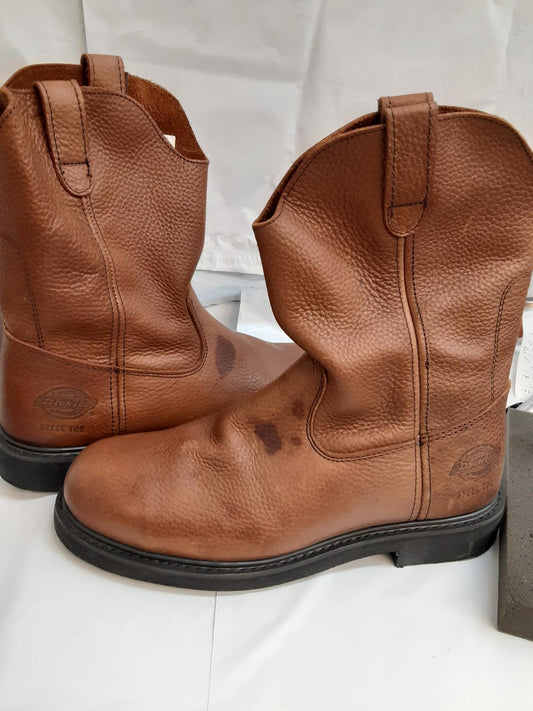 Dickies Men's 10" Wellington Steel Toe Boot, Copper, 11 Medium-*** DEFECTS- ****