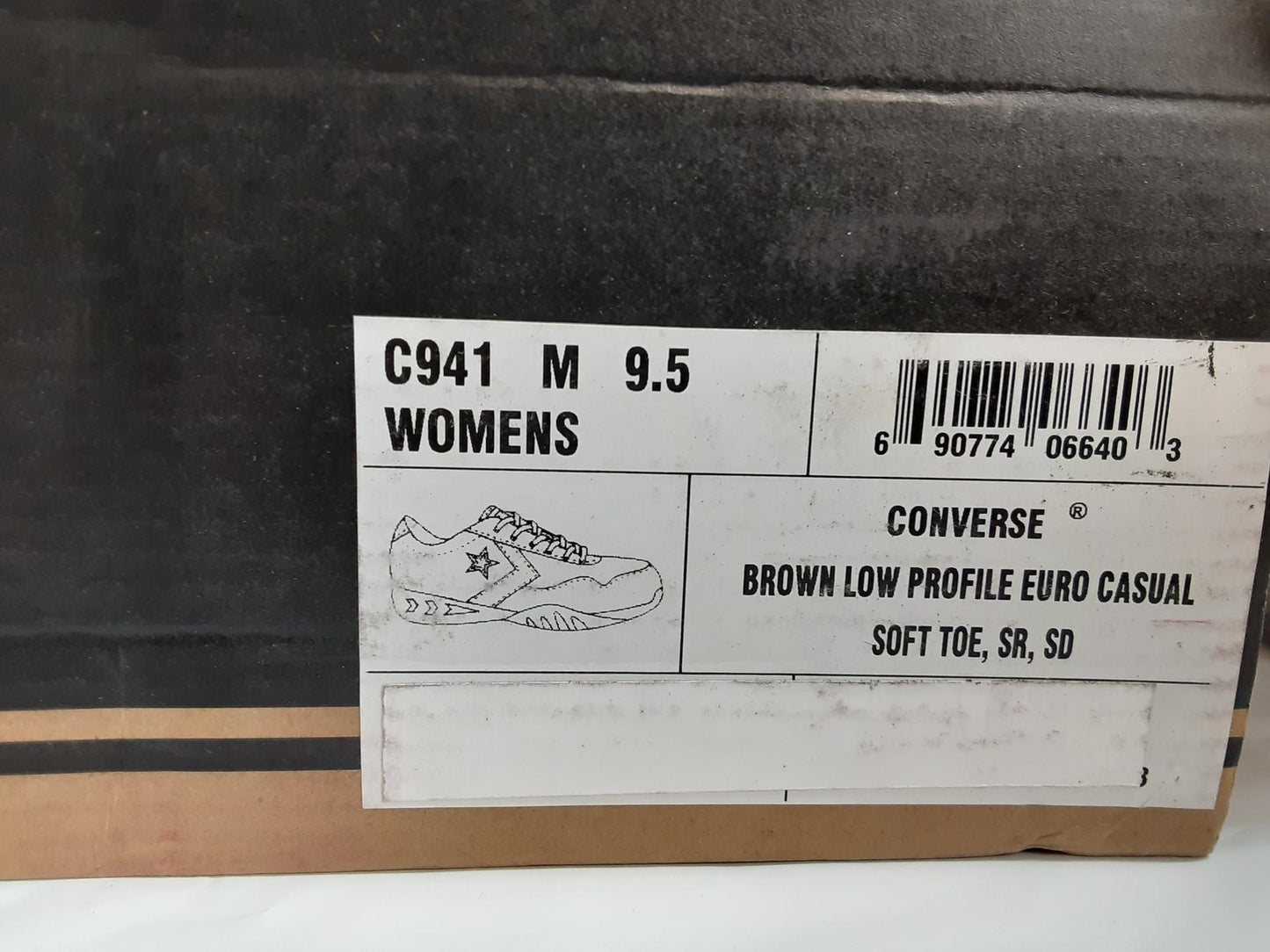 Converse Work-Low Profile- Euro Casual-Brown- Size 9.5 Medium Womens- C941- NEW