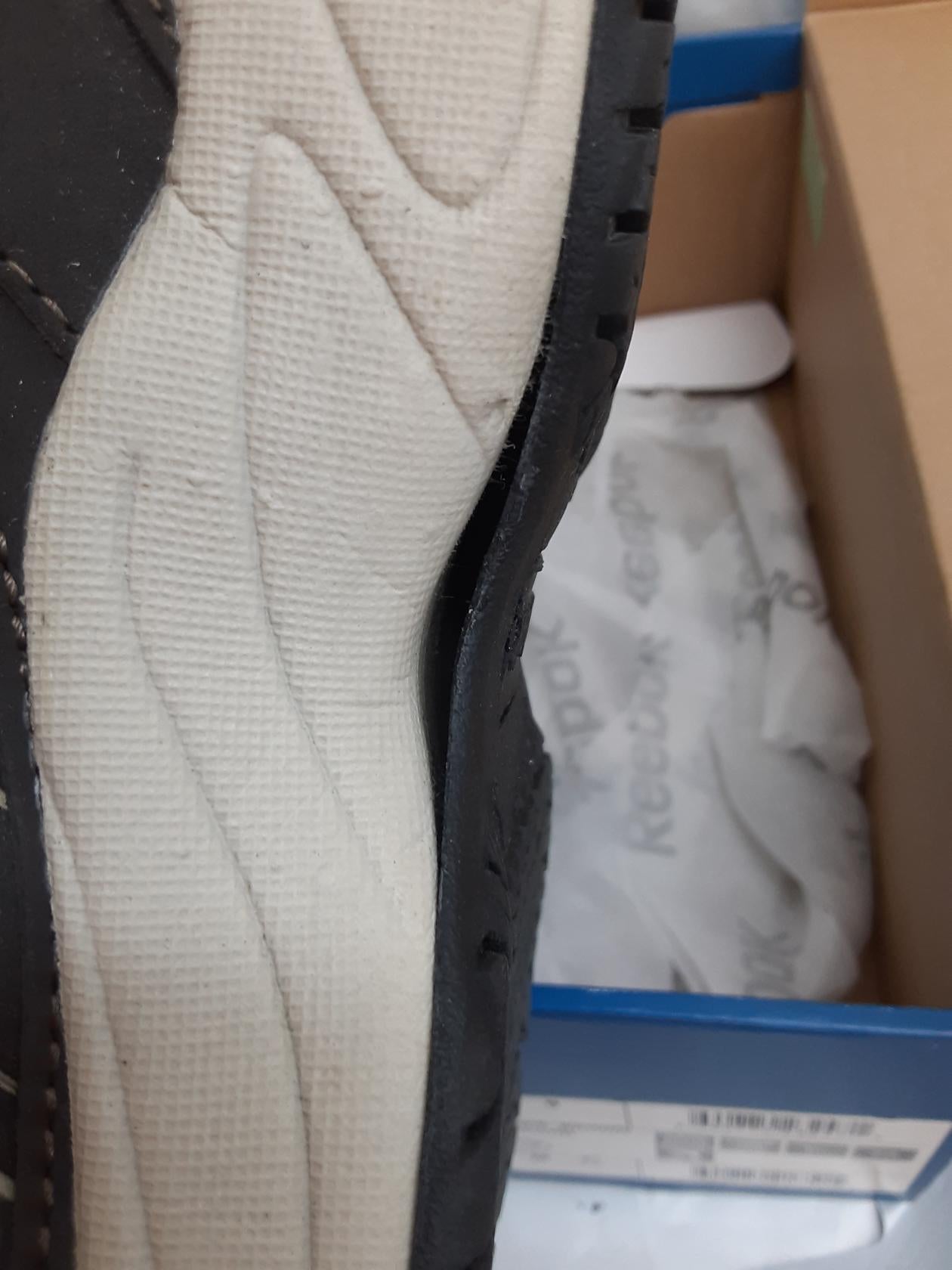 Reebok Work RB1870 Jorie Oxford- Brown- DEFECTS -HEELS COMING APART- W 9/ M 7