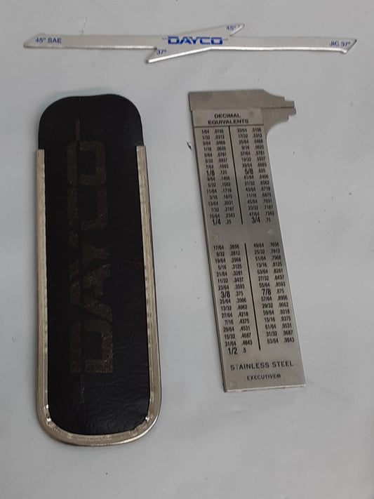 Dayco  Caliper The Executive Pocket Chum - Decimal Equivalents