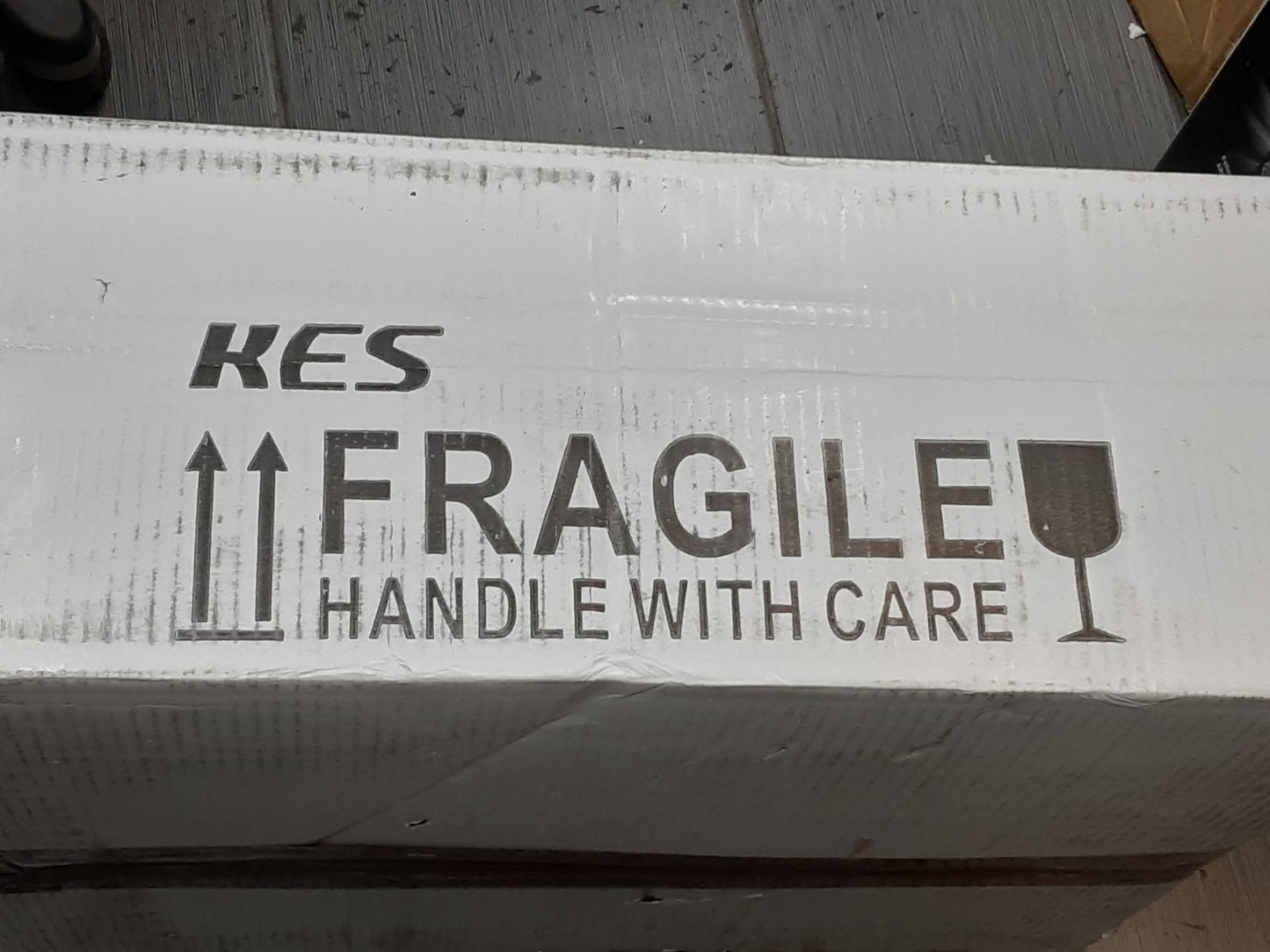 KES Bathroom Porcelain Vessel Sink 19"  White Rectangle, BVS110 - OPEN BOX