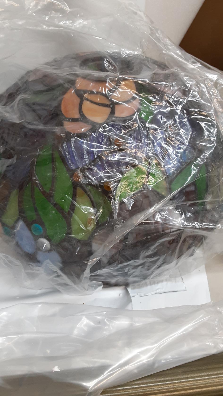 Werfactory Tiffany Style Floor Lamp S00110F09 W10" x H 66" Multicolor- OPENBOX-